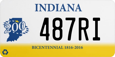 IN license plate 487RI