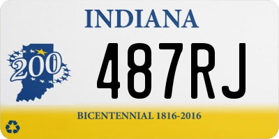 IN license plate 487RJ