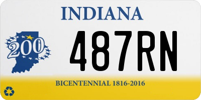 IN license plate 487RN