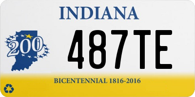 IN license plate 487TE