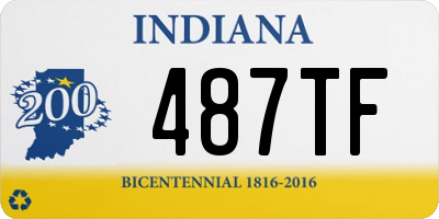 IN license plate 487TF