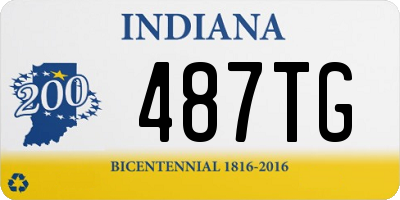 IN license plate 487TG