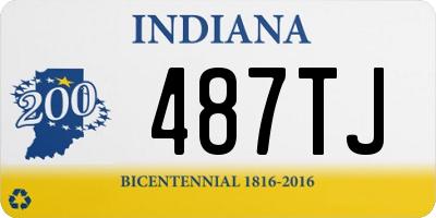 IN license plate 487TJ