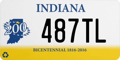 IN license plate 487TL