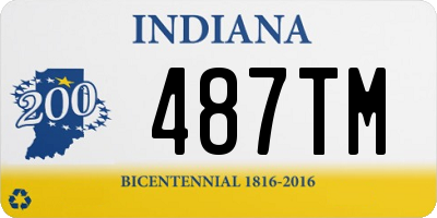 IN license plate 487TM