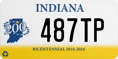 IN license plate 487TP