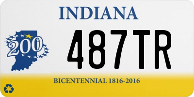 IN license plate 487TR