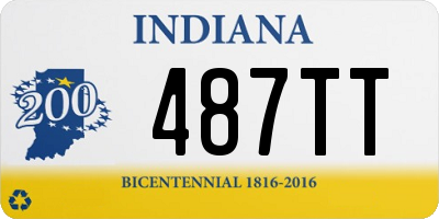 IN license plate 487TT