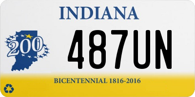 IN license plate 487UN