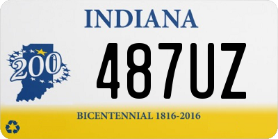 IN license plate 487UZ