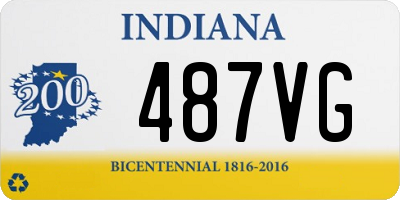 IN license plate 487VG