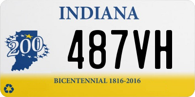 IN license plate 487VH