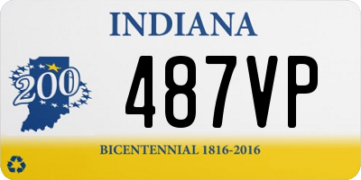 IN license plate 487VP