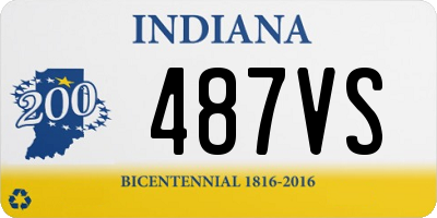 IN license plate 487VS