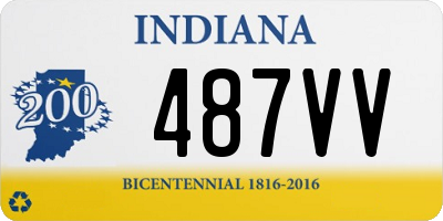 IN license plate 487VV
