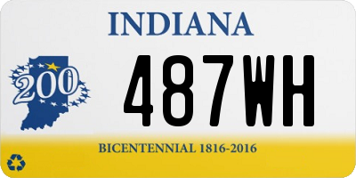 IN license plate 487WH