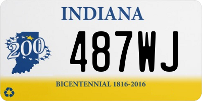 IN license plate 487WJ