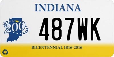 IN license plate 487WK