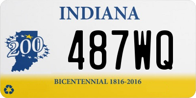 IN license plate 487WQ