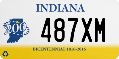 IN license plate 487XM