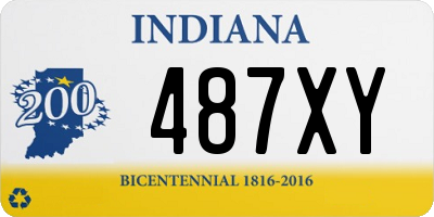 IN license plate 487XY