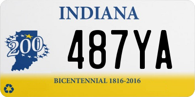 IN license plate 487YA