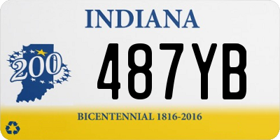 IN license plate 487YB