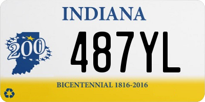 IN license plate 487YL