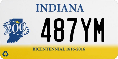 IN license plate 487YM