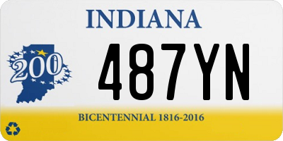 IN license plate 487YN