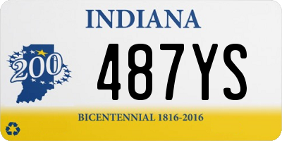 IN license plate 487YS