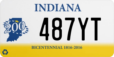 IN license plate 487YT