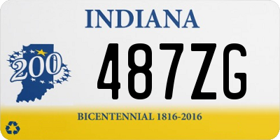 IN license plate 487ZG