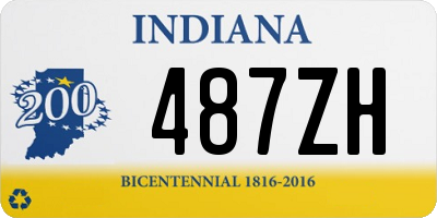 IN license plate 487ZH