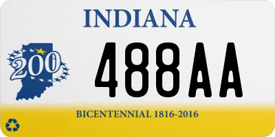 IN license plate 488AA