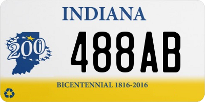 IN license plate 488AB