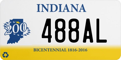 IN license plate 488AL