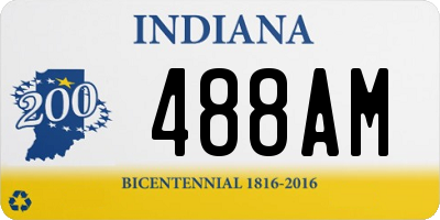 IN license plate 488AM