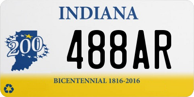 IN license plate 488AR