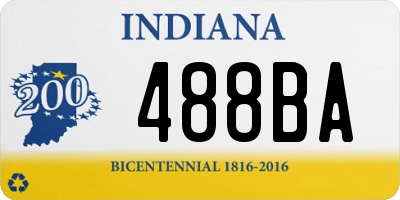 IN license plate 488BA