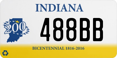 IN license plate 488BB