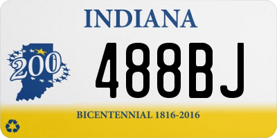 IN license plate 488BJ