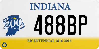 IN license plate 488BP