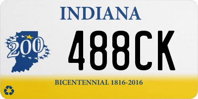 IN license plate 488CK