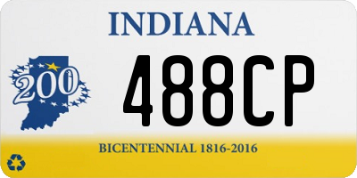 IN license plate 488CP