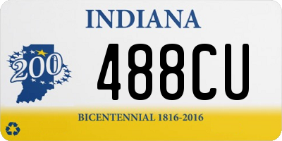 IN license plate 488CU