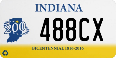 IN license plate 488CX