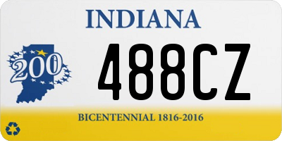 IN license plate 488CZ