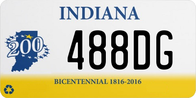 IN license plate 488DG