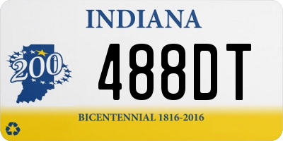 IN license plate 488DT